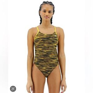 TYR Durafast Elite®Girls' Cutoutfit Swimsuit - Fizzy Competition Size 24 7/8